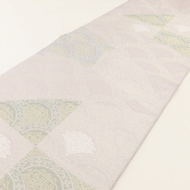 百華 Y5480 美品 夏着物 絽 正絹 名古屋帯　