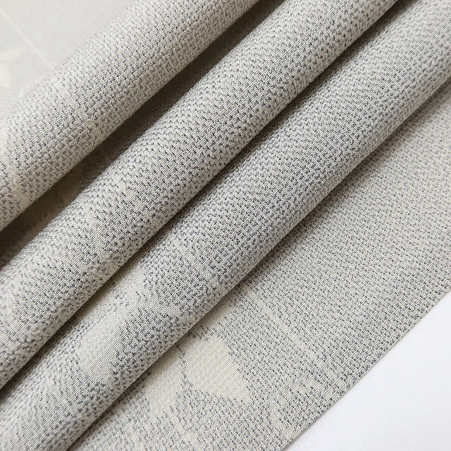 百華 Y5488 新品 仕付け糸付 夏着物 紗紬 正絹 居敷当て付 手縫い仕立て 結城紬
