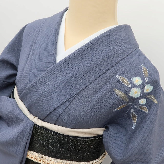 百華 Y5496 美品 夏着物 絽 正絹 手縫い仕立て 笹べり付 訪問着