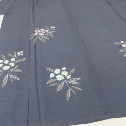 百華 Y5496 美品 夏着物 絽 正絹 手縫い仕立て 笹べり付 訪問着