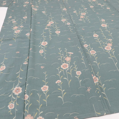 百華 Y5497 美品未着用 仕付け糸付 夏着物 やまと誂製 トールサイズ 撫子 絽 正絹 小紋