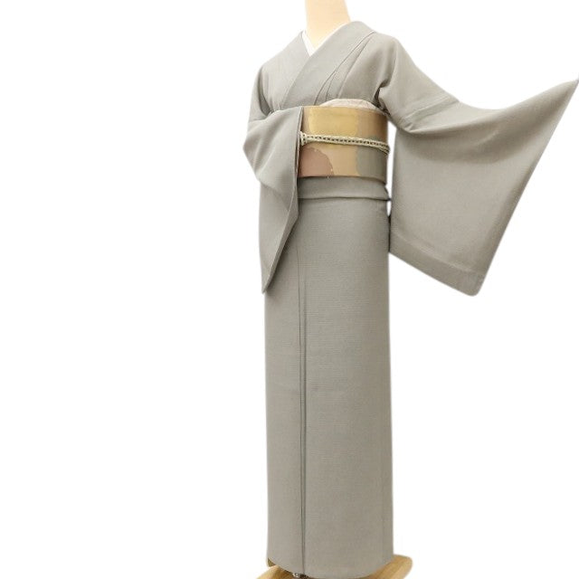 百華 Y5500 美品 夏着物 一つ紋 鮫柄 両面染め トールサイズ 絽 正絹 江戸小紋