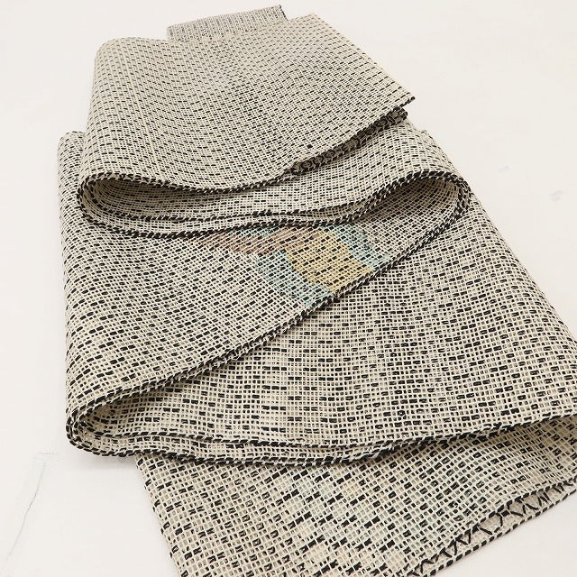 百華 Y5505 美品 夏着物 羅 正絹 八寸名古屋帯