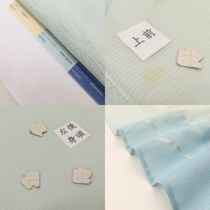 百華 Y5512 夏着物 ススキ 変わり紗 正絹 手縫い仕立て 訪問着