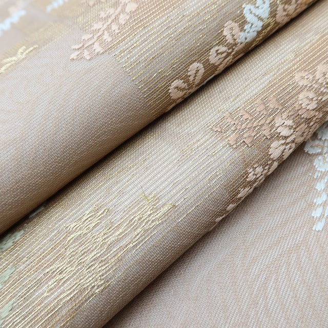 百華 Y5514 美品 夏着物 紗 正絹 名古屋帯