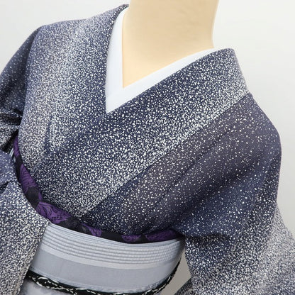 百華 Y5516 新品 仕付け糸付 夏着物 絽 正絹 手縫い仕立て 小紋