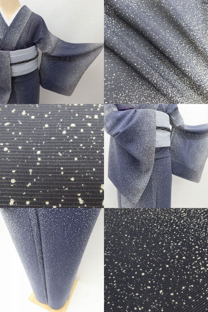 百華 Y5516 新品 仕付け糸付 夏着物 絽 正絹 手縫い仕立て 小紋