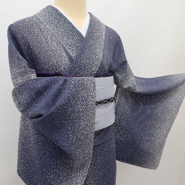 百華 Y5516 新品 仕付け糸付 夏着物 絽 正絹 手縫い仕立て 小紋