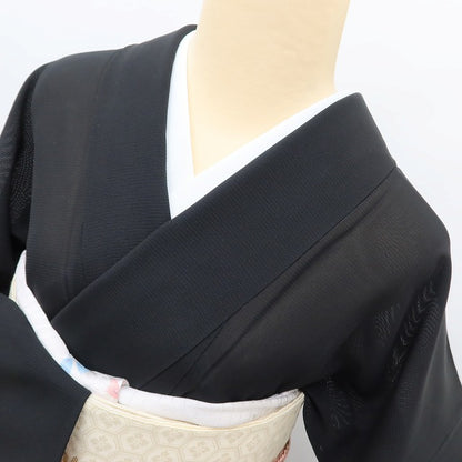 百華 Y5517 美品 夏着物 絽 三ツ鱗 正絹 手縫い仕立て 訪問着