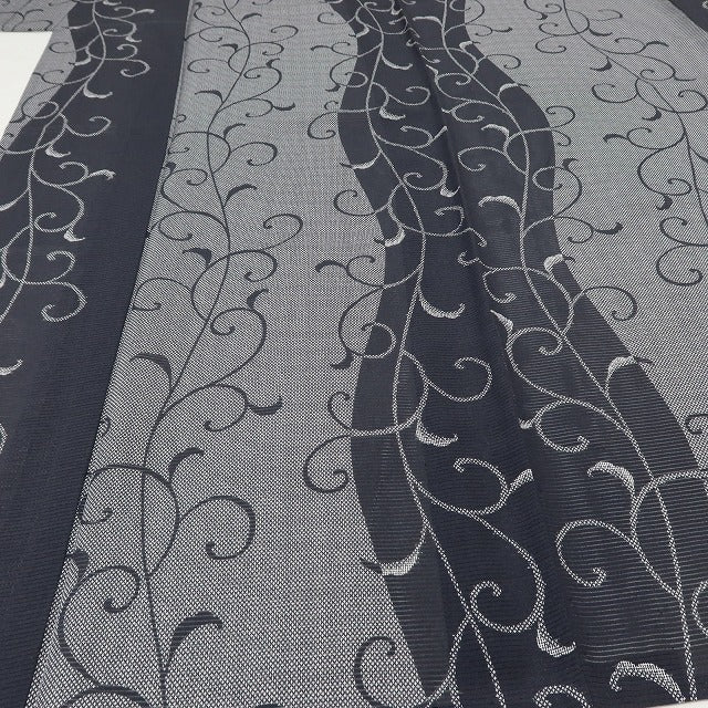 百華 Y5518 新品 仕付け糸付 夏着物 絽 正絹 居敷当て付 手縫い仕立て 小紋
