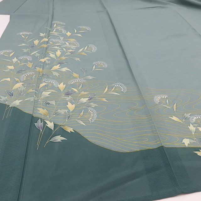 百華 Y5519 美品 夏着物 一つ紋 絽 正絹 手縫い仕立て 訪問着