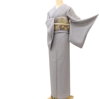 百華 Y5520 美品 夏着物 鮫柄 両面染 絽 正絹 江戸小紋
