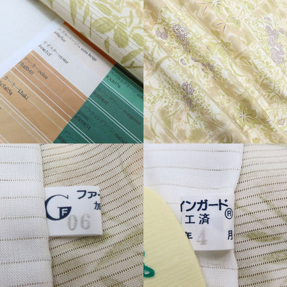 百華 Y5522 新品 仕付け糸付 夏着物 絽 正絹 手縫い仕立て 小紋