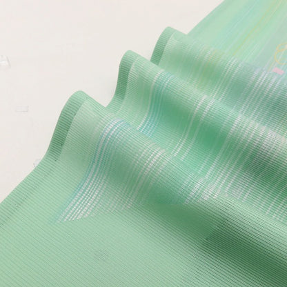 百華 Y5523 美品未着用 仕付け糸付 夏着物 絽 胡蝶蘭 正絹 手縫い仕立て 訪問着