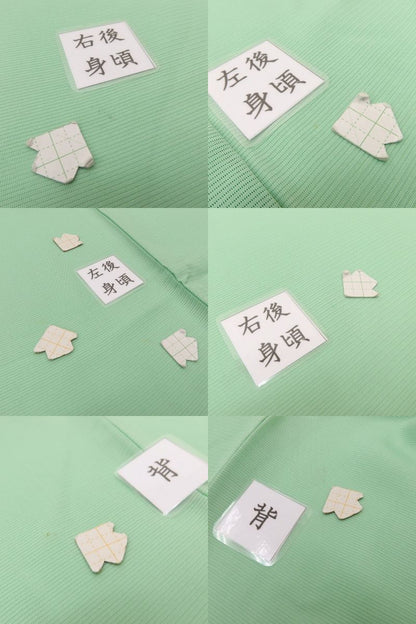 百華 Y5523 美品未着用 仕付け糸付 夏着物 絽 胡蝶蘭 正絹 手縫い仕立て 訪問着