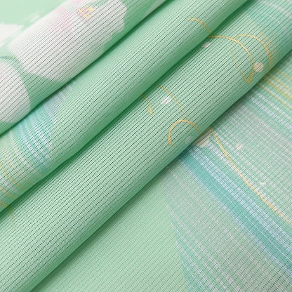 百華 Y5523 美品未着用 仕付け糸付 夏着物 絽 胡蝶蘭 正絹 手縫い仕立て 訪問着