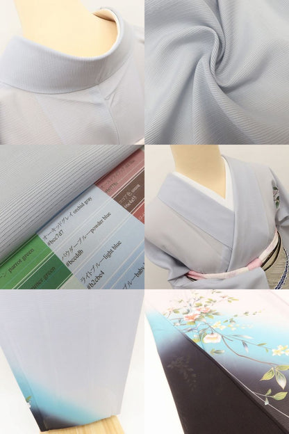 百華 Y5531 新品 仕付け糸付 夏着物 絽 正絹 手縫い仕立て 訪問着