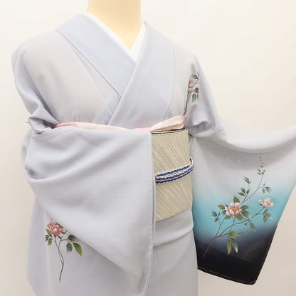 百華 Y5531 新品 仕付け糸付 夏着物 絽 正絹 手縫い仕立て 訪問着