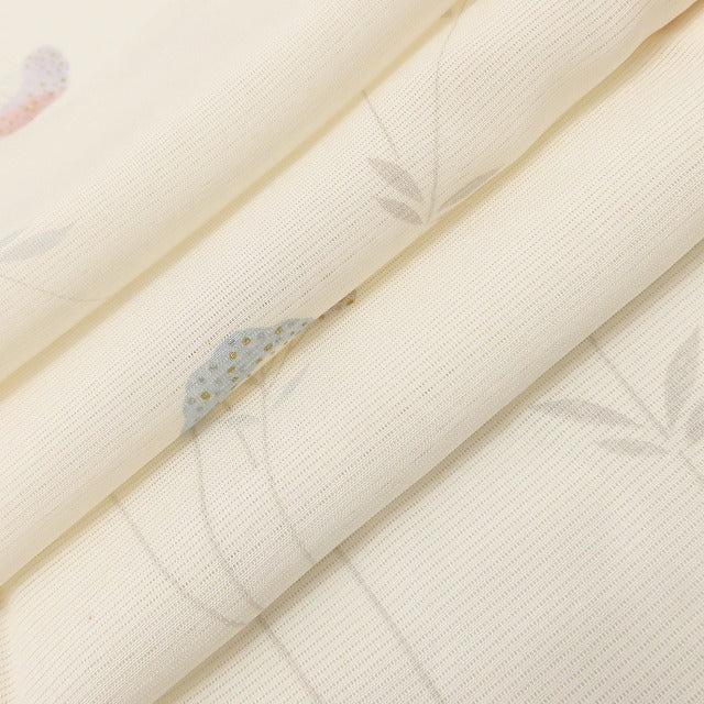 百華 Y5532 美品未着用 仕付け糸付 夏着物 蝶 絽 正絹 居敷当て付 手縫い仕立て 小紋