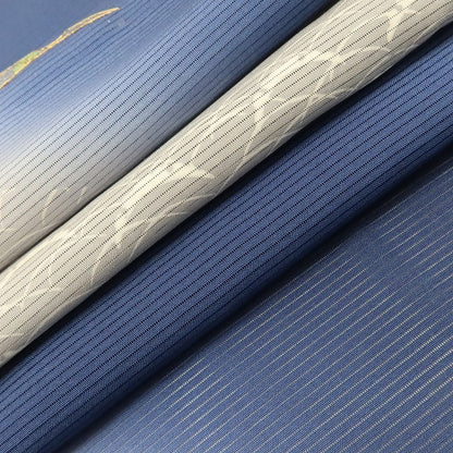 百華 Y5533 新品 仕付け糸付 夏着物 露芝 洒落一つ紋 刺繍 絽 正絹 居敷当て付 手縫い仕立て 訪問着