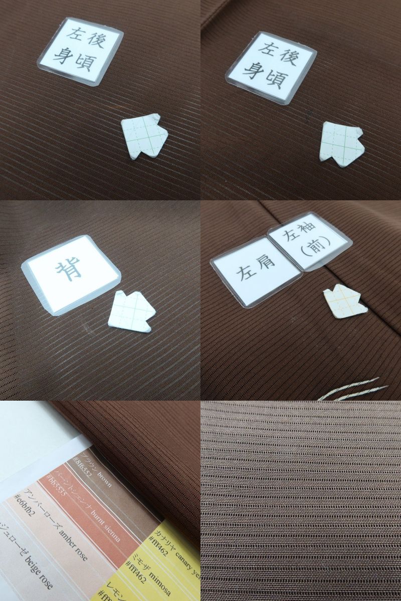 百華 Y5542 夏着物 手描き友禅 作家物落款 絽 波と沢潟 正絹 手縫い仕立て 訪問着