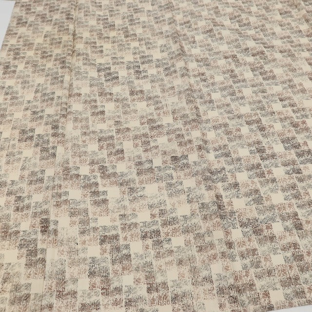 Y5553 着物 単衣 正絹 手縫い仕立て 小紋