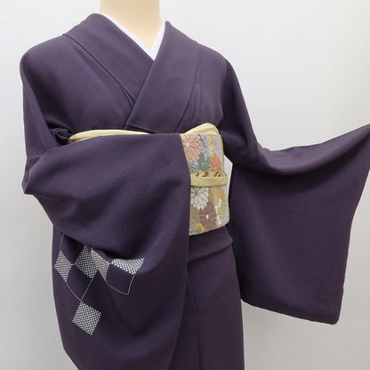 百華 Y5554 美品 着物 瓢箪 宝尽くし 単衣 正絹 手縫い仕立て 訪問着