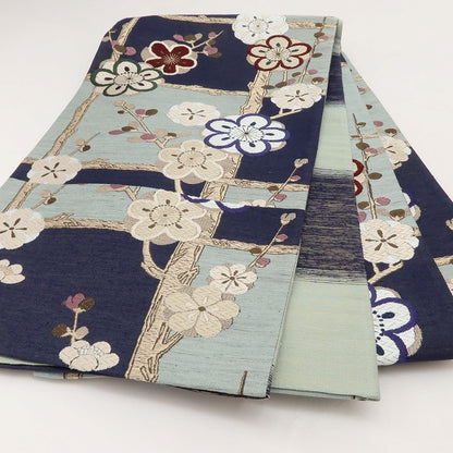 百華 Y5557 新品 着物 梅 正絹 袋帯