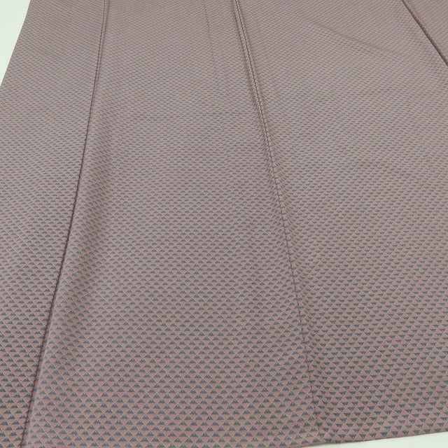 百華 Y5561 新品 仕付け糸付 着物 単衣 三ツ鱗 正絹 手縫い仕立て 小紋