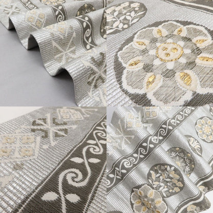 百華 Y5571 美品 着物 正絹 更紗 袋帯