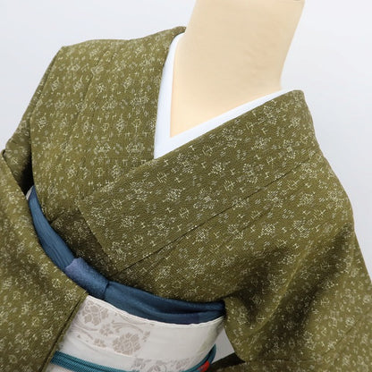 百華 Y5578 新品 仕付け糸付 単衣 正絹 手縫い仕立て 小紋
