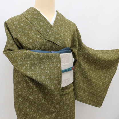 百華 Y5578 新品 仕付け糸付 単衣 正絹 手縫い仕立て 小紋