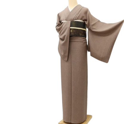百華 Y5580 美品 着物 単衣 正絹 手縫い仕立て 小紋