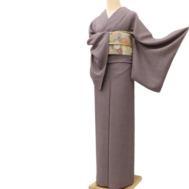 百華 Y5581 着物 単衣 正絹 鮫柄 居敷当て付 手縫い仕立て 江戸小紋