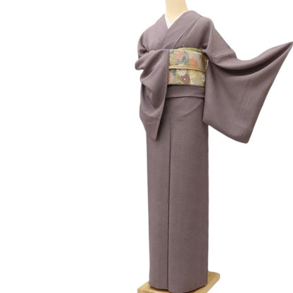 百華 Y5581 着物 単衣 正絹 鮫柄 居敷当て付 手縫い仕立て 江戸小紋