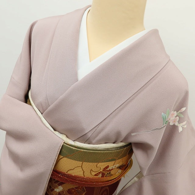 百華 Y5595 美品 本加賀友禅 南克治落款 着物 正絹 手縫い仕立て 訪問着