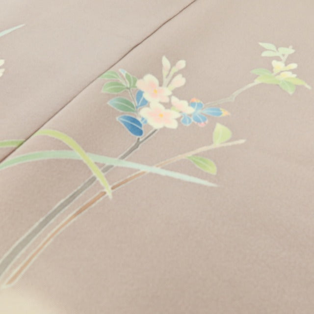 百華 Y5595 美品 本加賀友禅 南克治落款 着物 正絹 手縫い仕立て 訪問着