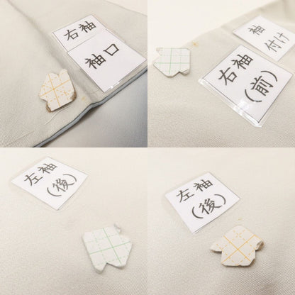 百華 Y5598 美品未着用 仕付け糸付 手描き友禅 作家物落款 椿 着物 正絹 手縫い仕立て 訪問着
