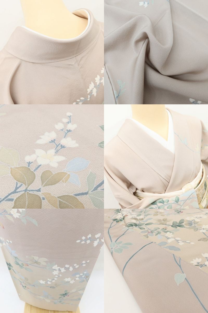百華 Y5603 美品 作家物落款 着物 正絹 手縫い仕立て 訪問着