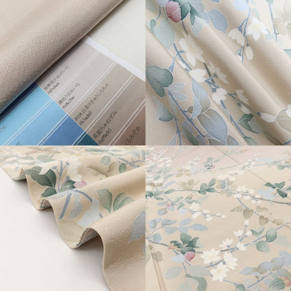 百華 Y5603 美品 作家物落款 着物 正絹 手縫い仕立て 訪問着