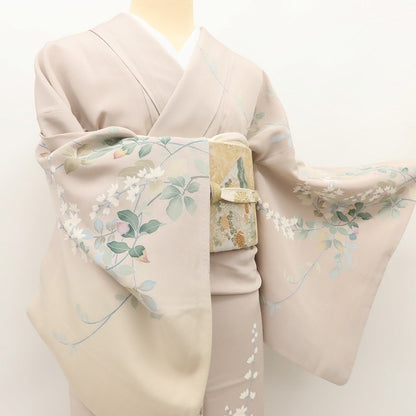 百華 Y5603 美品 作家物落款 着物 正絹 手縫い仕立て 訪問着