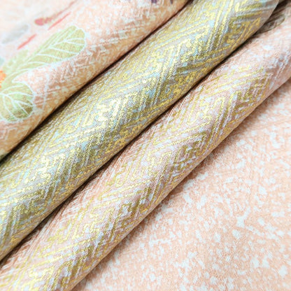 百華 Y5604 新品 京友禅 仕付け糸付 金駒刺繍 着物 正絹 手縫い仕立て 訪問着