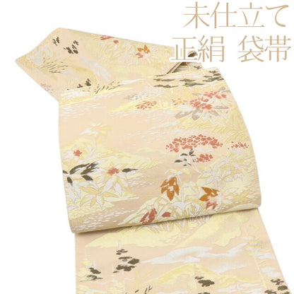 百華 Y5606 未仕立て 着物 正絹 袋帯