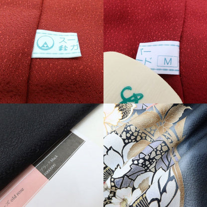 百華 Y5610 美品 金駒刺繍 着物 正絹 成人式 振袖