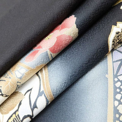 百華 Y5610 美品 金駒刺繍 着物 正絹 成人式 振袖
