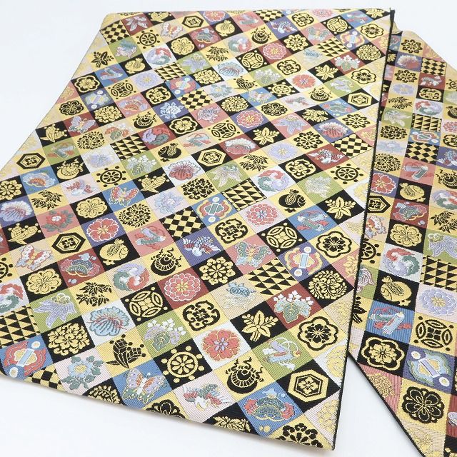 百華 Y5613 新品 宝尽くし 着物 正絹 袋帯