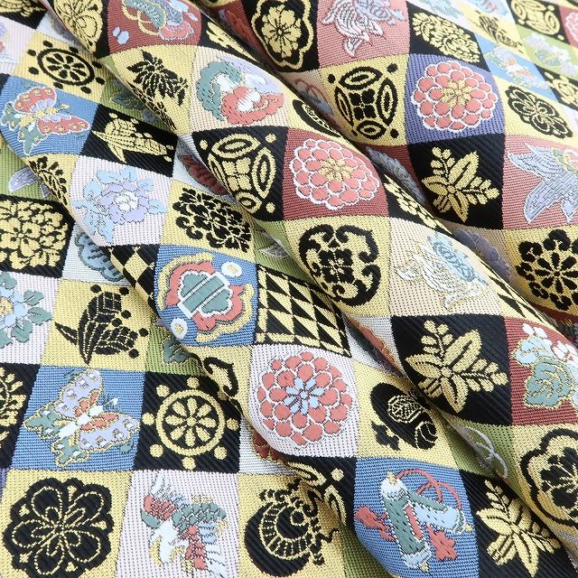百華 Y5613 新品 宝尽くし 着物 正絹 袋帯