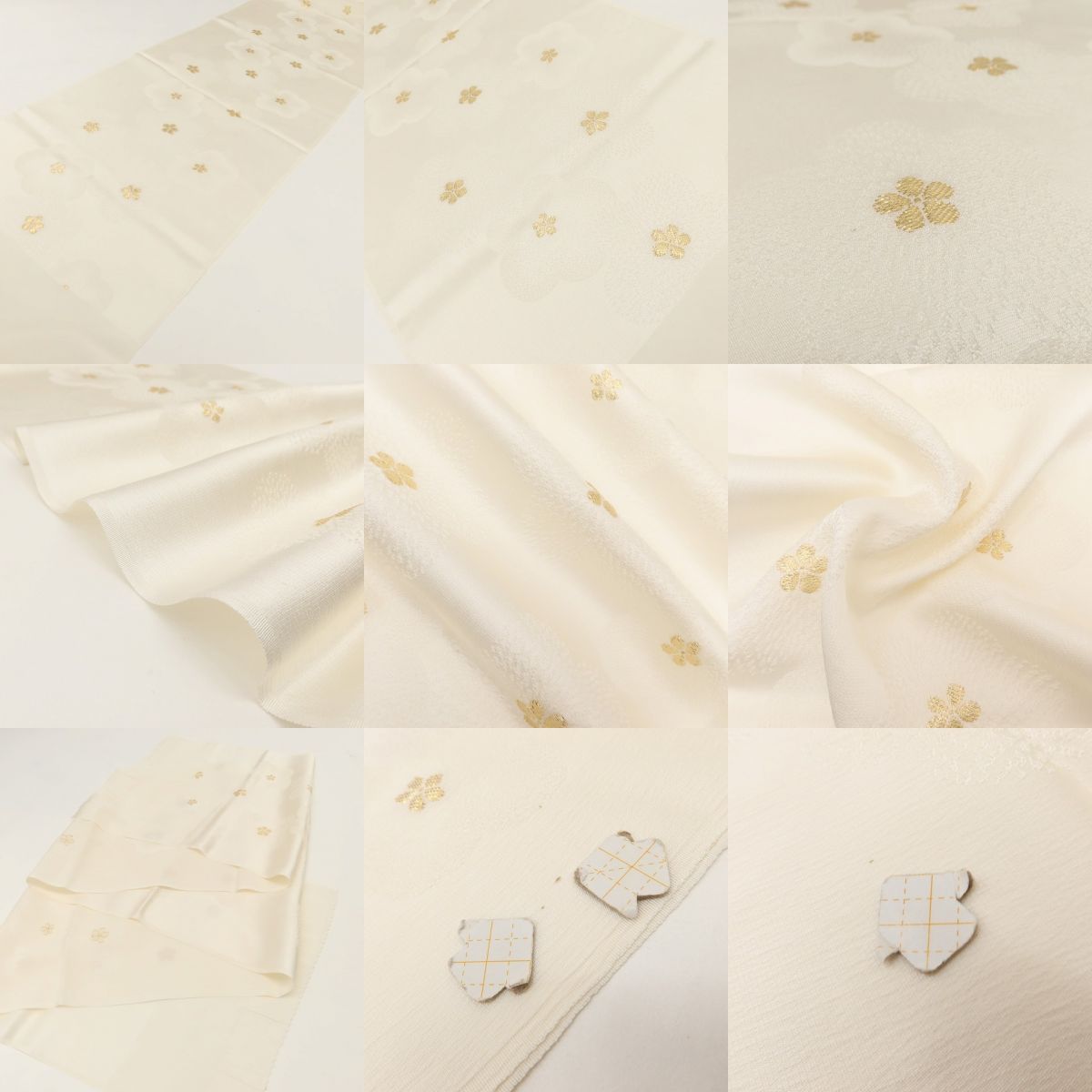 百華Y5617 美品 ５枚セット 着物 正絹 和装小物 帯揚げ