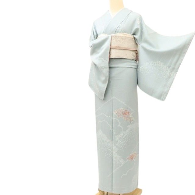 百華Y5618 美品未着用 仕付け糸付 やまと誂製 絞り 刺繍 着物 正絹 手縫い仕立て 訪問着