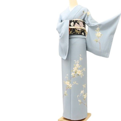 百華 Y5621 美品 トールサイズ 本加賀友禅 南克治落款 着物 正絹 手縫い仕立て 訪問着